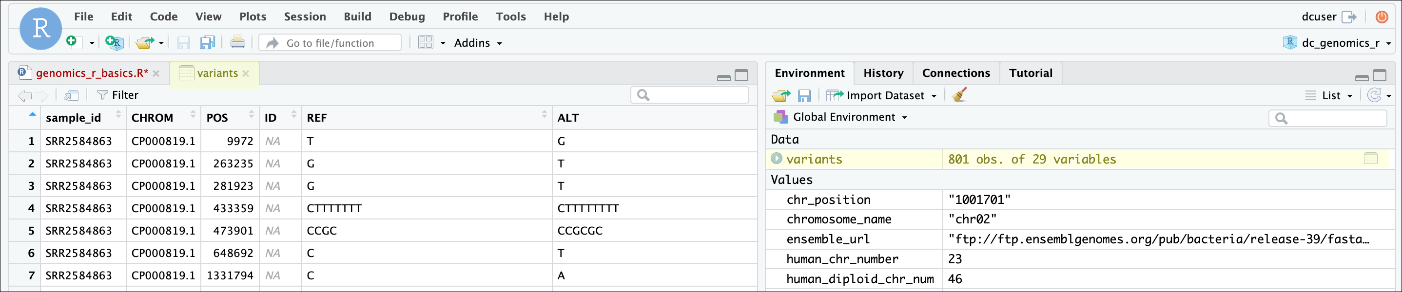 Where to find the data frame View option